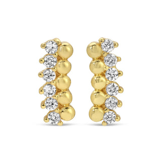 Delicate Dots & CZ Studs On Velvet Tag - Rise and Redemption