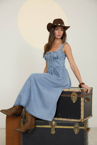 Delilah Denim Dress - Rise and Redemption