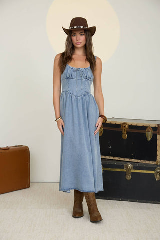 Delilah Denim Dress - Rise and Redemption