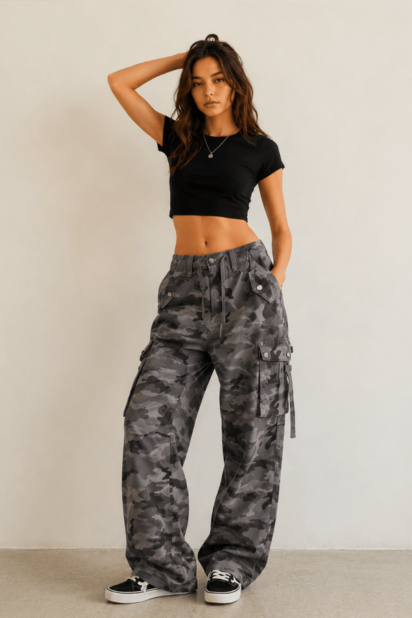 Desert Camo Utility Cargo Pants - Rise and Redemption