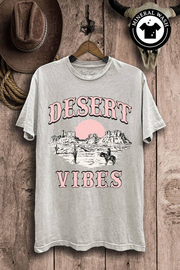 Desert Vibes Highlight Mineral Graphic Top - Rise and Redemption