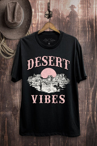 Desert Vibes Pink Jersey Tee - Rise and Redemption