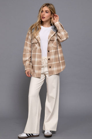 Down Fleece Lined Shacket - Rise and Redemption