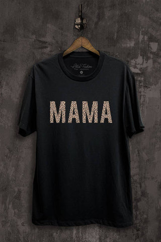 Leopard Mama Jersey Graphic Tee