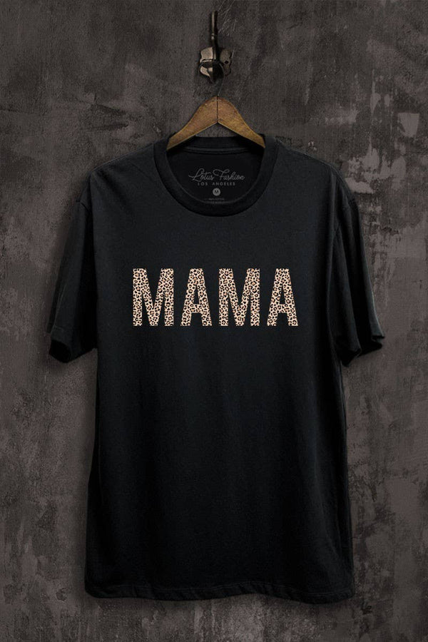 Leopard Mama Jersey Graphic Tee