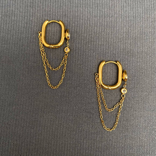 Chain fringe Earrings
