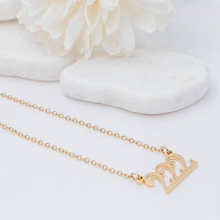 18K Gold PVD Stainless Steel Angel Number Necklace