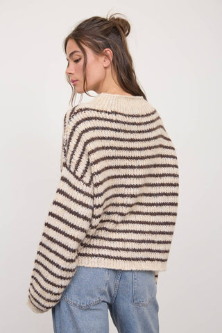 Striped Pullover Knit Sweater