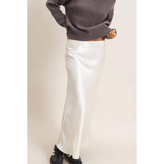 Satin Midi Skirt