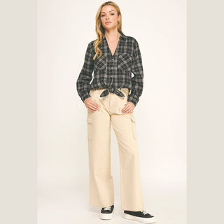 Carter Front Tie Flannel