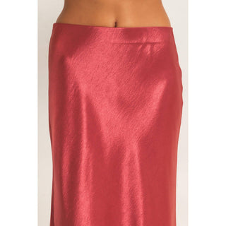 Satin Midi Skirt