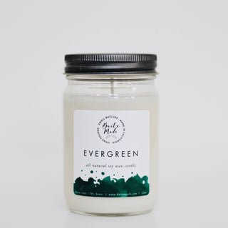 Evergreen Candle, 12oz - Rise and Redemption