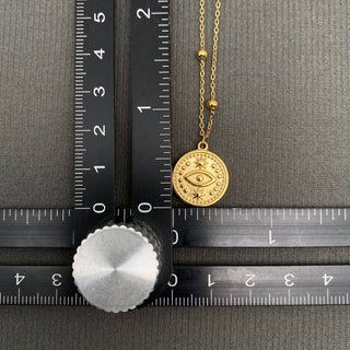 Eye Charm Double Chain Necklace - Rise and Redemption