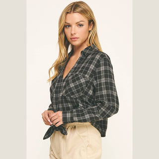 Carter Front Tie Flannel
