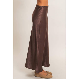 Satin Midi Skirt