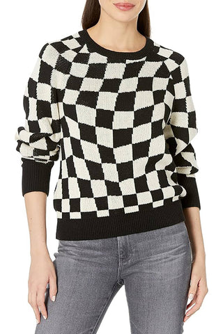 Checkered Pullover Sweater