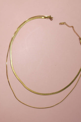 STAINLESS STEEL TARNISH FREE  MULTI LAYER NECKLACE