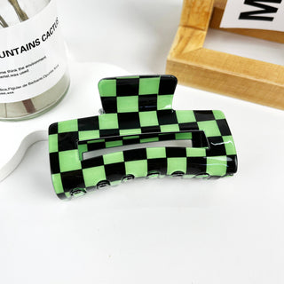 Fashion Checkerboard Summer Hair Clip - Rise and Redemption