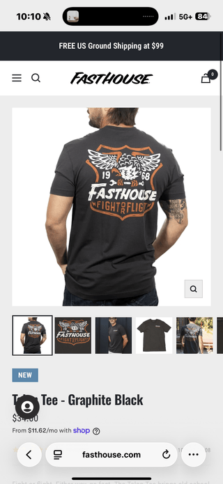 Fasthouse Talon Tee - Rise and Redemption