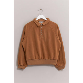 Felicity Fleece Half - Placket Top - Rise and Redemption