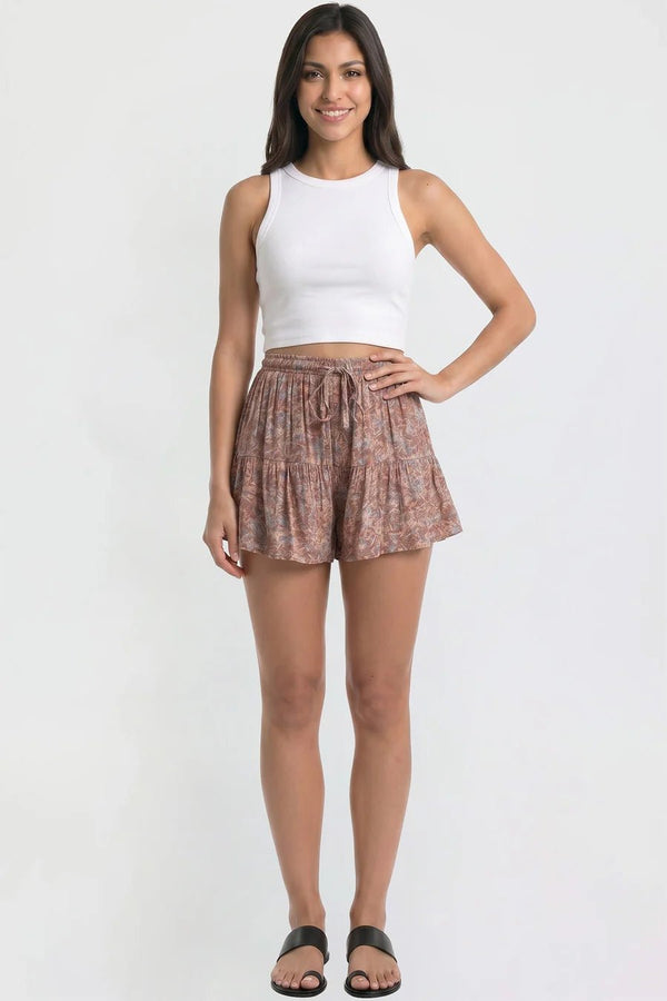 Floral Tier Shorts - Rise and Redemption