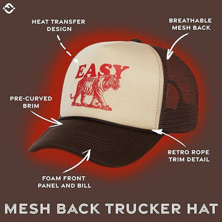 Foam Trucker - Easy Tiger - Brown/Beige - Rise and Redemption