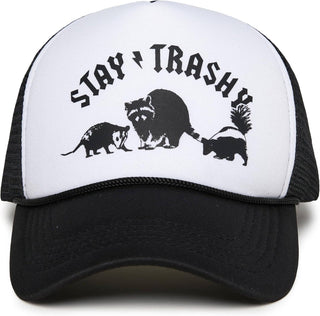 Foam Trucker Hat - Stay Trashy - Black/White - Rise and Redemption