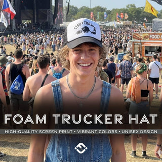 Foam Trucker Hat - Stay Trashy - Black/White - Rise and Redemption