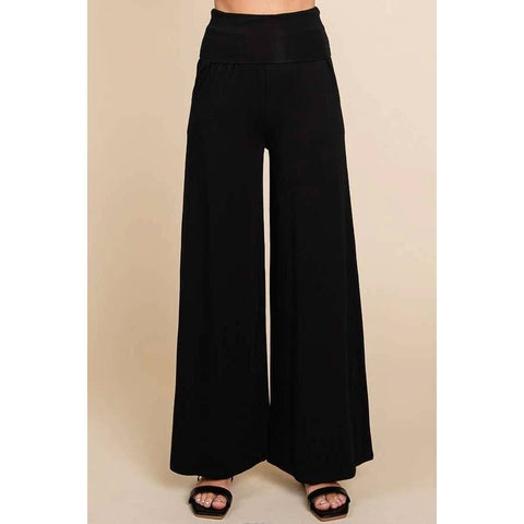 Foldable Waist Band Palazzo Pants - Rise and Redemption
