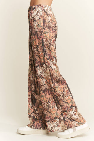 FOREST CAMO WIDE LEG PANTS - Rise and Redemption