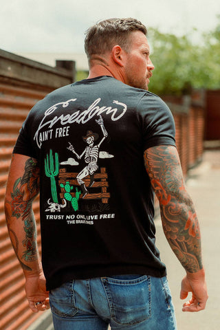Freedom Ain’t Free II T-Shirt – Black | The Brave Ones - Rise and Redemption