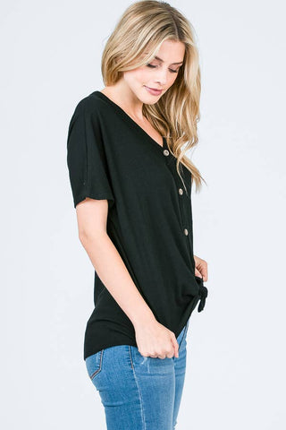 Front Tie Button Front top T1118 - Rise and Redemption