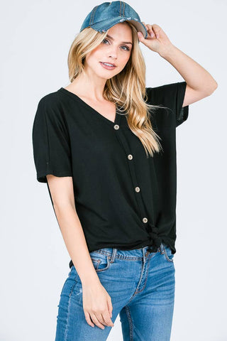 Front Tie Button Front top T1118 - Rise and Redemption