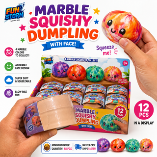 Fun Storm Marbled Squishy Dumpling 3.3" - Rise and Redemption
