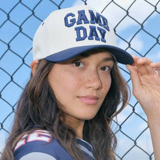 GAME DAY 3D Letter Embroidered Two - Tone Trucker Hat : BGD / ONE SIZE - Rise and Redemption