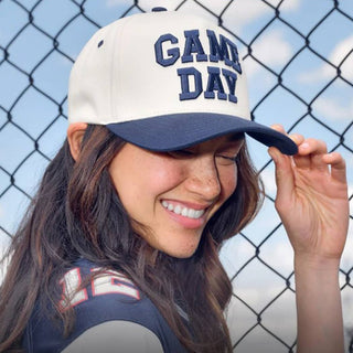 GAME DAY 3D Letter Embroidered Two - Tone Trucker Hat : BGD / ONE SIZE - Rise and Redemption