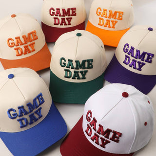 GAME DAY 3D Letter Embroidered Two - Tone Trucker Hat : BGD / ONE SIZE - Rise and Redemption