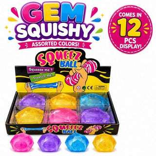 Gem Squishy Squeeze Ball – Crystal-Style Stress Toy - Rise and Redemption