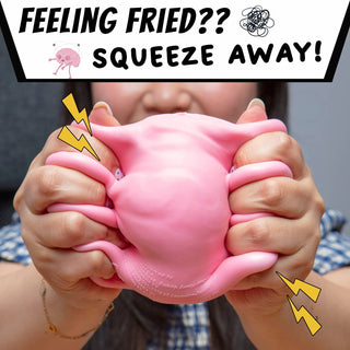 Giant Brain Stress Ball – Large Squishy Toy for Adults - Rise and Redemption