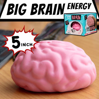 Giant Brain Stress Ball – Large Squishy Toy for Adults - Rise and Redemption