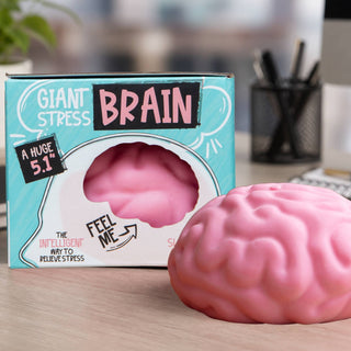Giant Brain Stress Ball – Large Squishy Toy for Adults - Rise and Redemption
