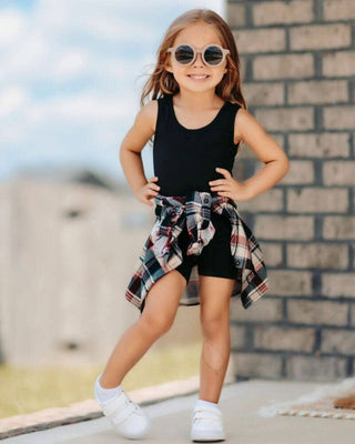 Gigi Bikeshort Romper - Black - Rise and Redemption
