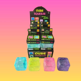 Glitter Cube Squeeze Ball – Glitter Ice Cube Edition - Rise and Redemption