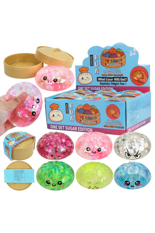 Glitter Maltose Putty Bao Bun Dumpling Squishy Toy - Rise and Redemption