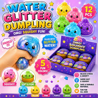 Glitter Water Squishy Dumpling + Steamer Pot - Rise and Redemption