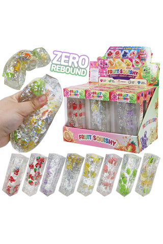 Glittery Fruit Butter Coconut Oil Jelly Zero Rebound Squishy - Rise and Redemption