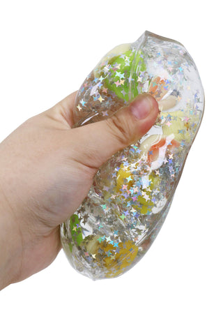 Glittery Fruit Butter Coconut Oil Jelly Zero Rebound Squishy - Rise and Redemption