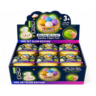 Glow-in-the-Dark Dumpling Squishy Mystery Box Display - Rise and Redemption
