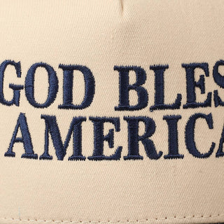 God Bless America Embroidered Two-Tone Canvas Cap - Rise and Redemption