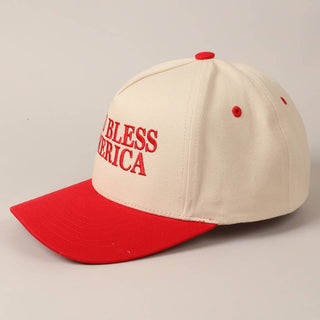 God Bless America Embroidered Two-Tone Canvas Cap - Rise and Redemption